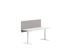Bordsskärm Softline 140x65x3cm ljusgrå