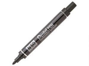 Märkpenna perm. PENTEL N50 rund svart