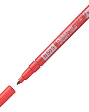 Märkpenna PENTEL perm. 3,2mm rund röd
