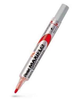 Whiteboardpenna PENTEL Maxiflo rund röd