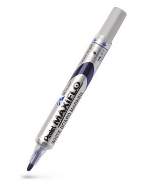 Whiteboardpenna PENTEL Maxiflo rund blå