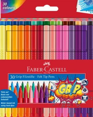 Fiberpenna FABER neon och pastell 30/fp