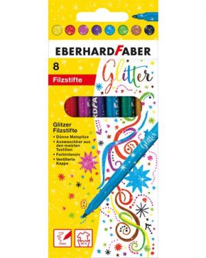 Fiberpenna FABER CASTELL Glitter 8/fp