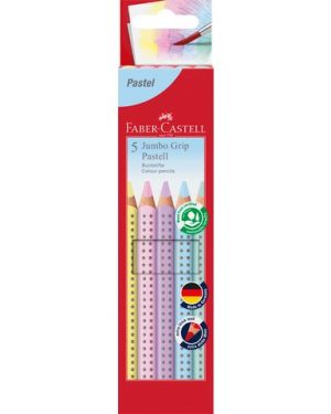 Färgpenna FABER Jumbo Grip pastel 5/fp