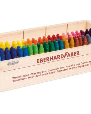Vaxkrita FABER trälåda sorterade 100/st