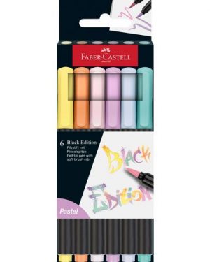 Fiberpenna Black Edition pastel 6/fp