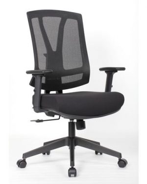Konstorsstol LYRECO Orion mesh svart