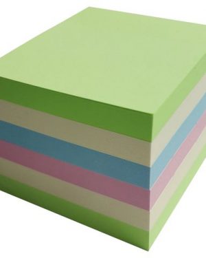 Notes LYRECO recycled 75x75mm sort. 6/fp