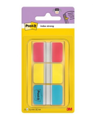 Index POST-IT stark 25,4×38,1r/g/b 66/fp