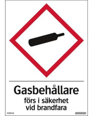 Dekal Gasbehållare 105x148mm