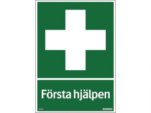 Skylt Första hjälpen 210x297mm