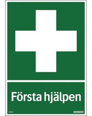 Skylt Första hjälpen 210x297mm