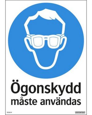 Skylt Skyddsglasögon 210x297mm