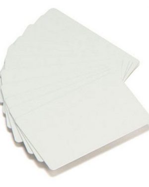 Plastkort ZEBRA PVC White Cards 500/fp