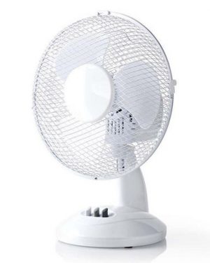 Bordsfläkt NEDIS 23 cm 22W plast vit