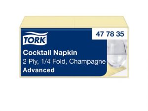 Servett TORK Cocktail 2-lag champ 200/fp