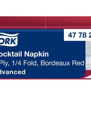 Servett TORK Cocktail vinröd 2lag 200/fp