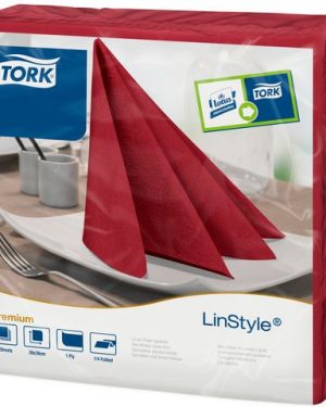 Servett TORK LinStyle röd 39x39cm 50/fp